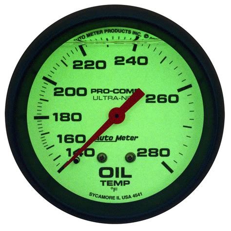 Auto Meter 4241 Ultra-Nite Oil Temperature Gauge : Amazon.in: Car ...
