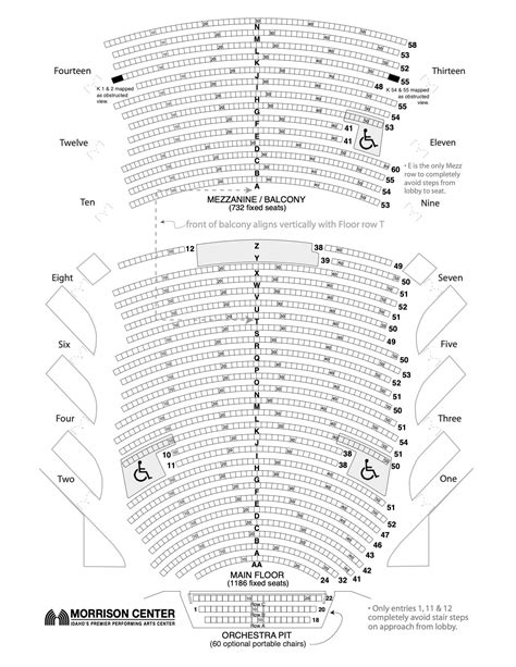 Seating Charts | Velma V Morrison Center Official Site