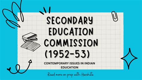 What is secondary education commission 1952 Archives - Prep With Harshita