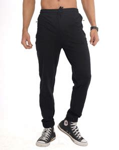 CARBON BASICS Solid Men Black Track Pants - Buy CARBON BASICS Solid Men ...