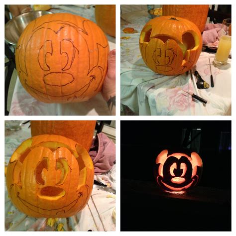 Mickey Mouse Pumpkin Carving for My Son's 1st Halloween!