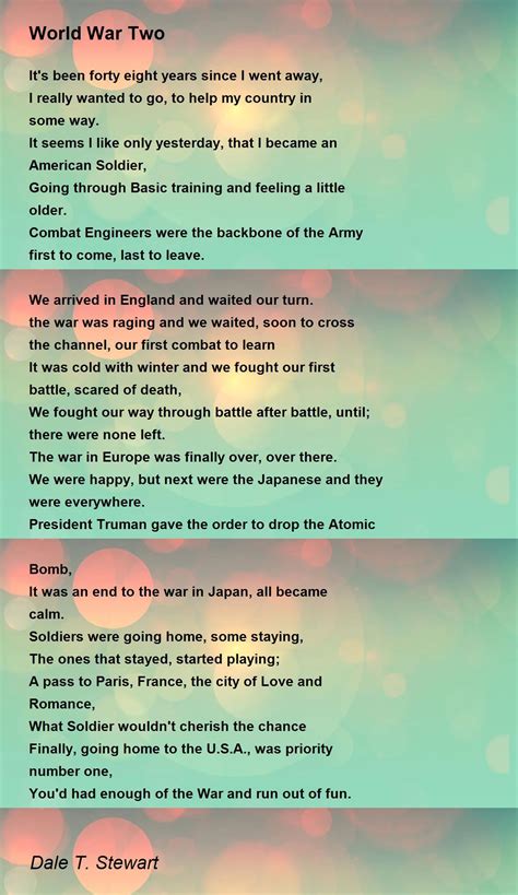 Best Poem About War at Jeanne Potter blog