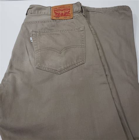 Levi's Strauss Men's 505 Khaki Tan Denim Jeans Pants … - Gem