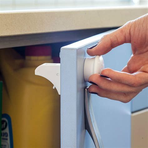 Buy Safety Magnetic Proof Cabinet Locks Hidden Cupboard Drawer Locks ...
