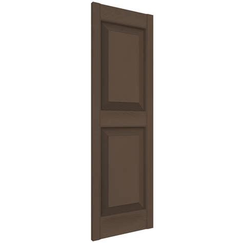 Ekena Millwork 12"W x 60"H Lifetime Vinyl, TailorMade Two Equal Panels ...