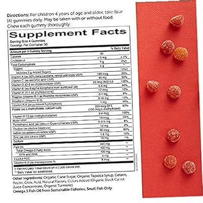 Buy Kids Formula Daily Gummy Multivitamin: Vitamin C, D3, and Zinc for ...