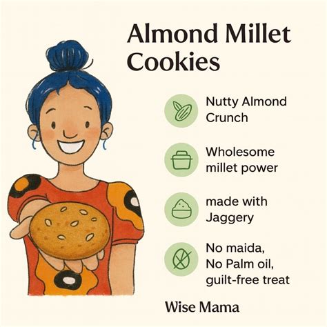 Almond Millet Cookies | Healthy Jaggery Cookies – wisemama.in