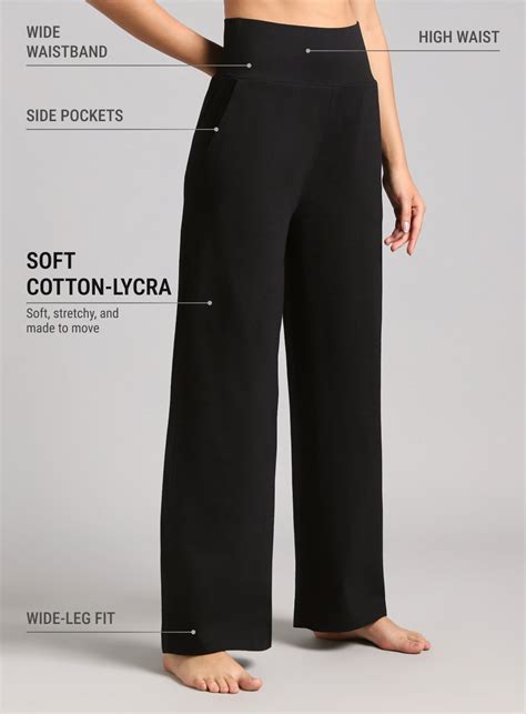 Buy Women's Black Flow Form Yoga Straight Pants Online in India | Cult ...
