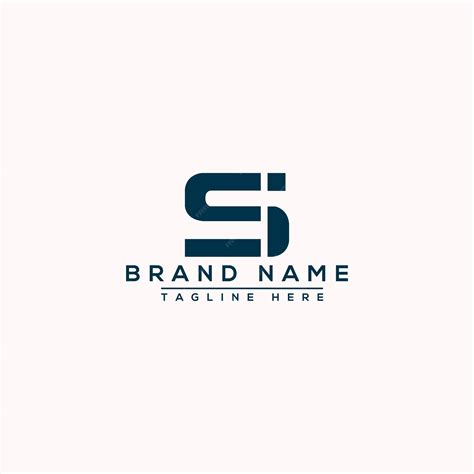 Premium Vector | Si logo design template vector graphic branding element