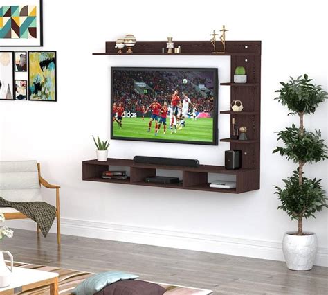 PepperWood Wall Mount TV Unit/ Stand/ Cabinet/ Engineered Wood TV ...
