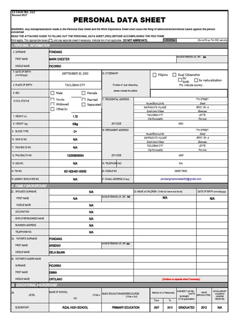 Image result for Example of Government Data Form