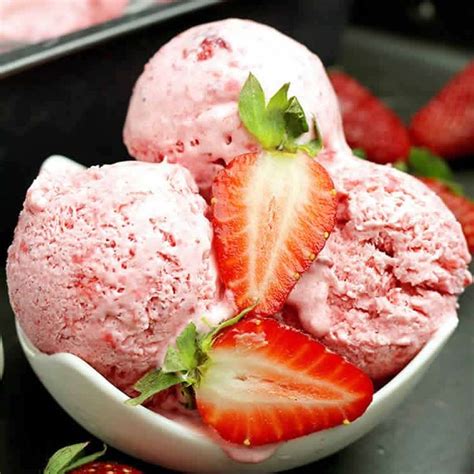 glace à la fraise maison sans sorbetière