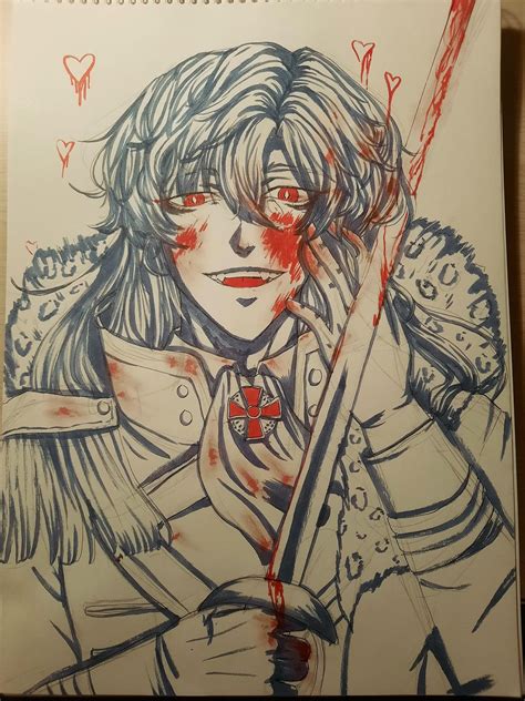 I drew Ignis from the villain discovered my identity besties :) trying out some new coloring ...