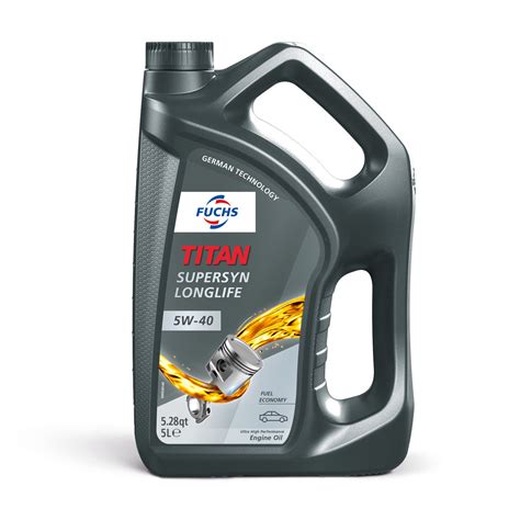 FUCHS TITAN Supersyn LONGLIFE SAE 5W40 Engine Oil (5 Liter) 5W40LL5LITER by Fuchs | Europa Parts