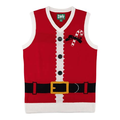 Santa Ugly Christmas Sweater Vest Unisex – The Ugly Sweater Co.