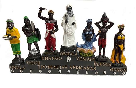 7 African Powers Statue 13 Inch Siete Potencias Africanas Orisha ...
