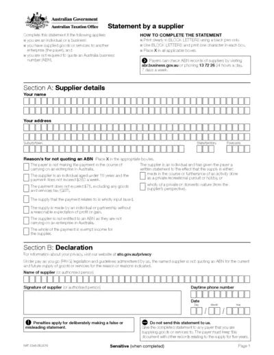 Bare Necessities Return Instructions and Form