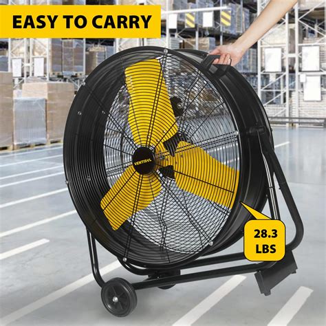 Snapklik.com : VENTISOL 24 Inch Heavy Duty Industrial Drum Fan, High ...