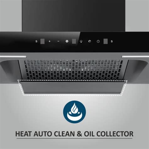 Elica SPT FL 900 BLDC HAC LTW MS NERO 1500 CMH 90 cm Auto Clean Chimney ...