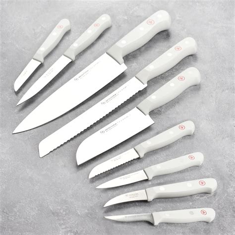 Wusthof Gourmet Knife Set with White Handles - 16 Piece – Cutlery and More