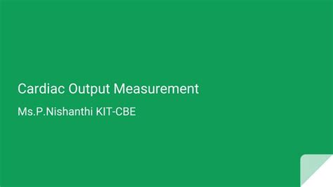 Image result for Cardiac Output Measurement
