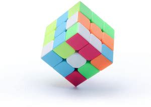 Caviors Multi Coloured 3 by 3 Magic Speed Cube | 3x3x3 Toy for Kids ...