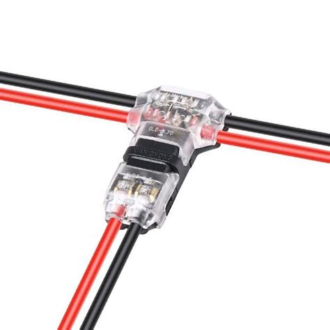 SPACE Wire Connectors - Pack of 10, T Type 2 Pin, Crimp, Brass Pin ...