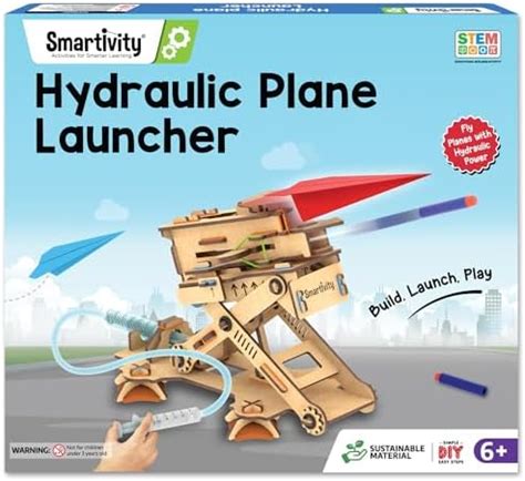 Smartivity 2in1 Hydraulic Aeroplane & Dart Launcher Toy for Kids 6-14 ...