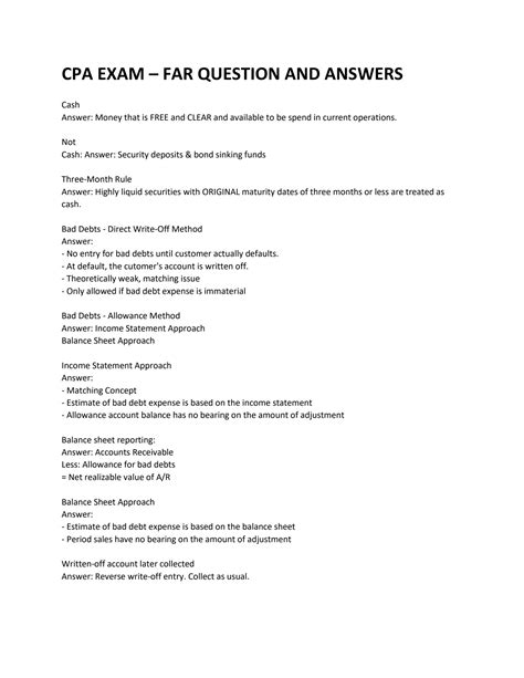 SOLUTION: Financial Accounting and Reporting (FAR) CPA Practice exam ...