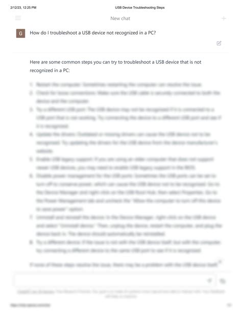 Image result for USB Troubleshooting