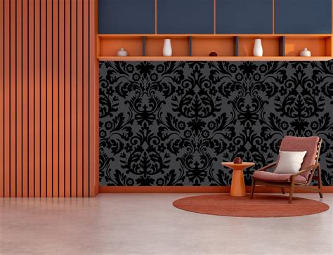 floral wallpaper for wall , flower wallpaper for wall , black and white ...