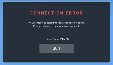 Image result for Valorant Error Code 68