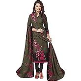 Miraan Women's Cotton Unstitched Dress Material (SGPRI1505, Brown, Free ...