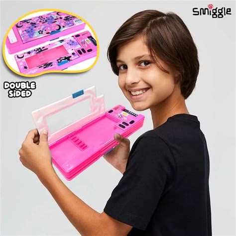 Buy Smiggle Away Magnetic Pencil Box for Kids with Calculator, Template ...
