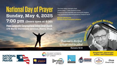 National Day of Prayer - "Pour Out to the God of Hope and Be Filled ...