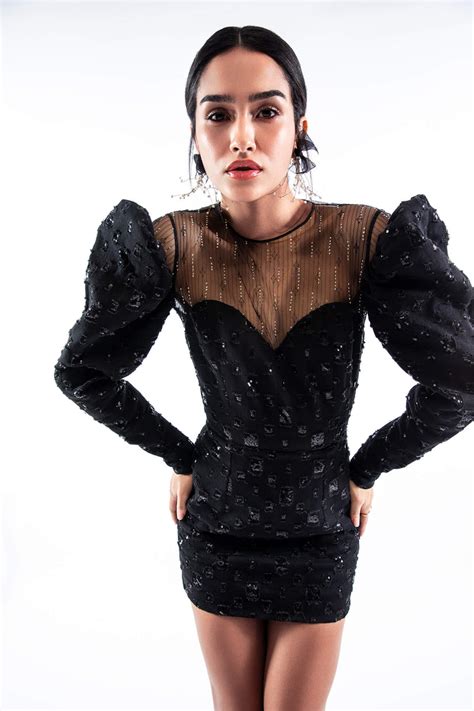 Black Sequin Embellished Denim Dress With Exaggerated Sleeves – Other Label