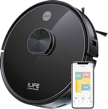 ILIFE A20 Robotic Vacuum Cleaner, Hybrid Dust and Water Tank ...