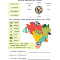 Printable Worksheet - Mapping Your Way - Mathematics for Class 5: NCERT ...