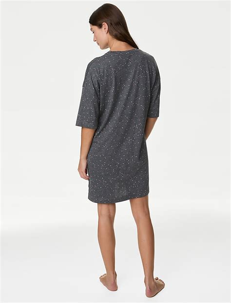 Buy Cotton Modal Star Nightdress at Marks & Spencer