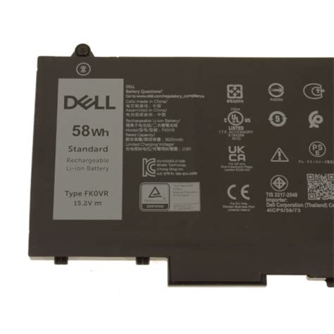 Dell Original Laptop Battery Latitude 5330 5430 5530 7330 58WHr 4 Cell ...