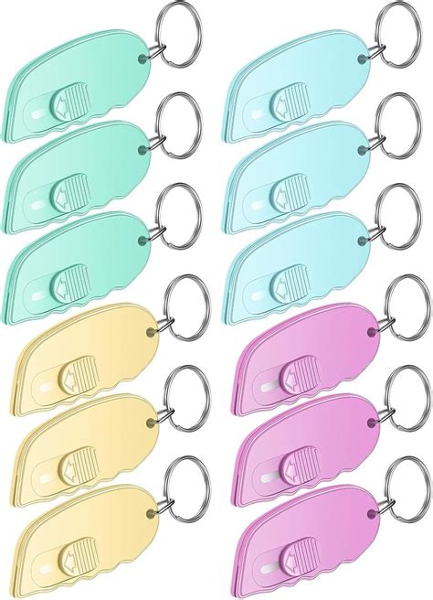 Amazon.com : Minatee 12 Pack Mini Box Cutter Portable Mini Keychain Box ...