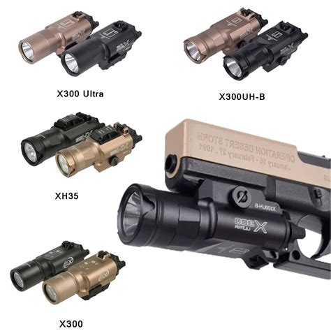 Tactical-Surefire-Weapon-Light-X300-Ultra-X300U-X300UH-B-X300V-XH35-LED ...
