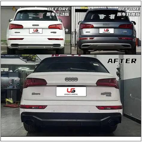 Auto Modification Parts for Audi Q5 21-23 Upgrade RSQ5 Rear Bumper ...