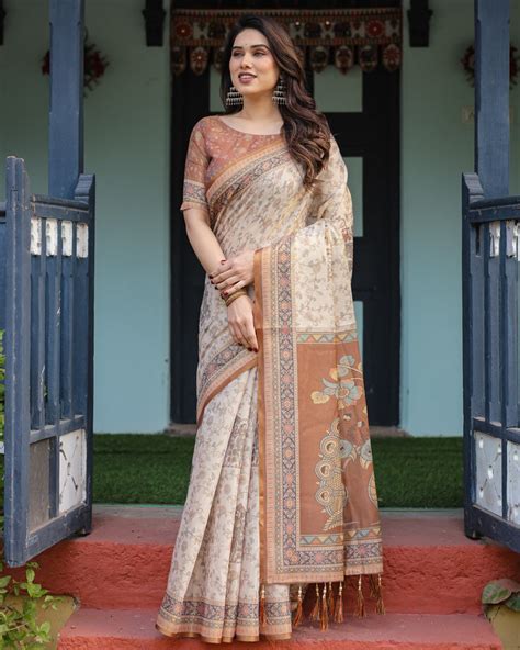 Linen Cotton HandLooms: Printed Elegance – Almaari Fashion