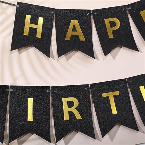 Clabby Happy Birthday Banner with Shiny Letters Glitter India | Ubuy