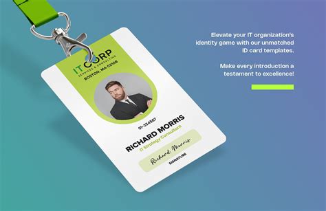 IT Strategy & Management Consulting ID Card Template in Word, PSD ...