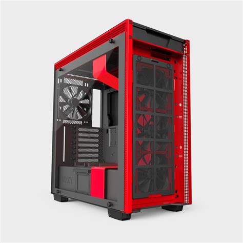 NZXT H700I (E-ATX) MID TOWER CABINET (Black and Red) – Computerspace