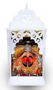 Niya KRAFTS White Acrylic Salasar Balaji Temple Shrine, 10x10x 4 cm ...