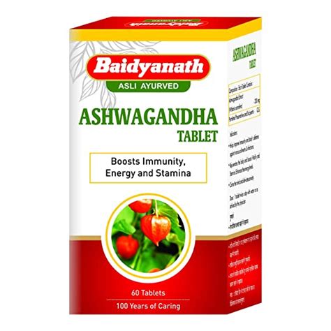 Buy Baidyanath Ashwagandha Tablet I Immunity Booster I Antioxidant I ...