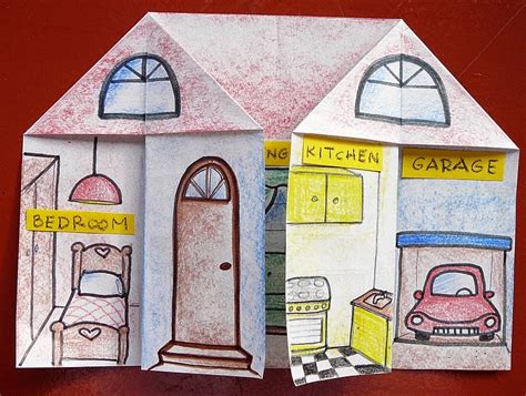 How to Make Paper House File Folder 的图像结果